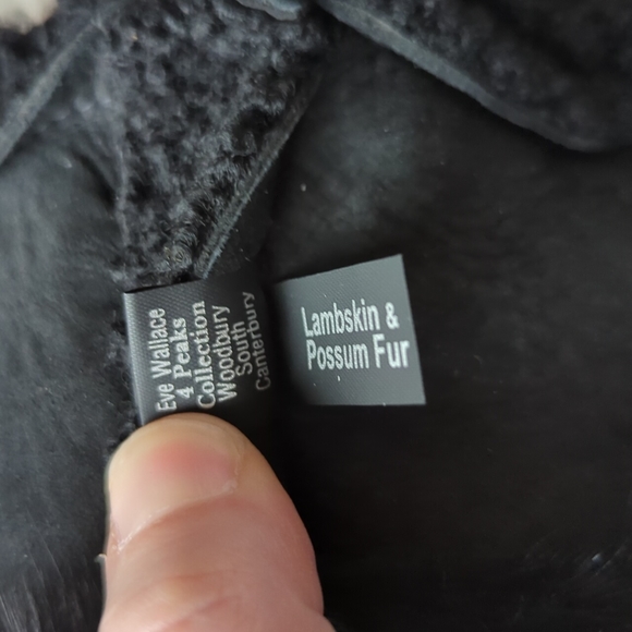 🖤 NEW lambskin and opossum fur hat - Picture 7 of 7